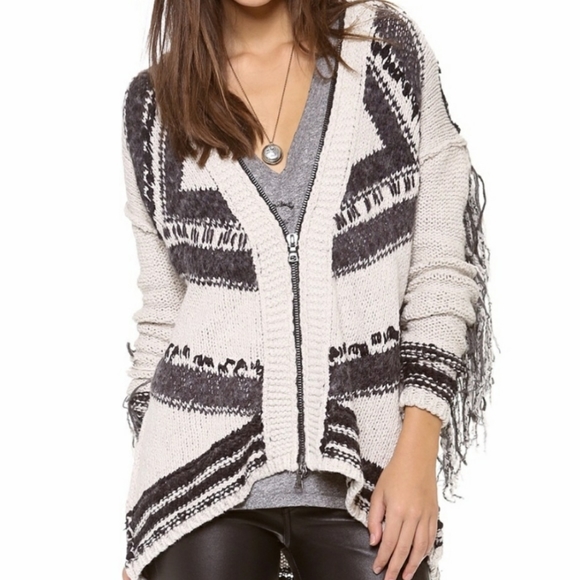 Free People Show Me the Way Fringe Boho Hooded - Picture 2 of 6